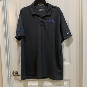 Grey Nike Dri-fit Polo